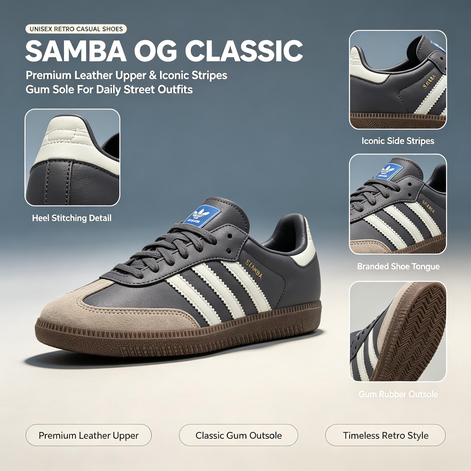 Adidas Shoes Samba - أحذية سامبا أو جي الأصلية من