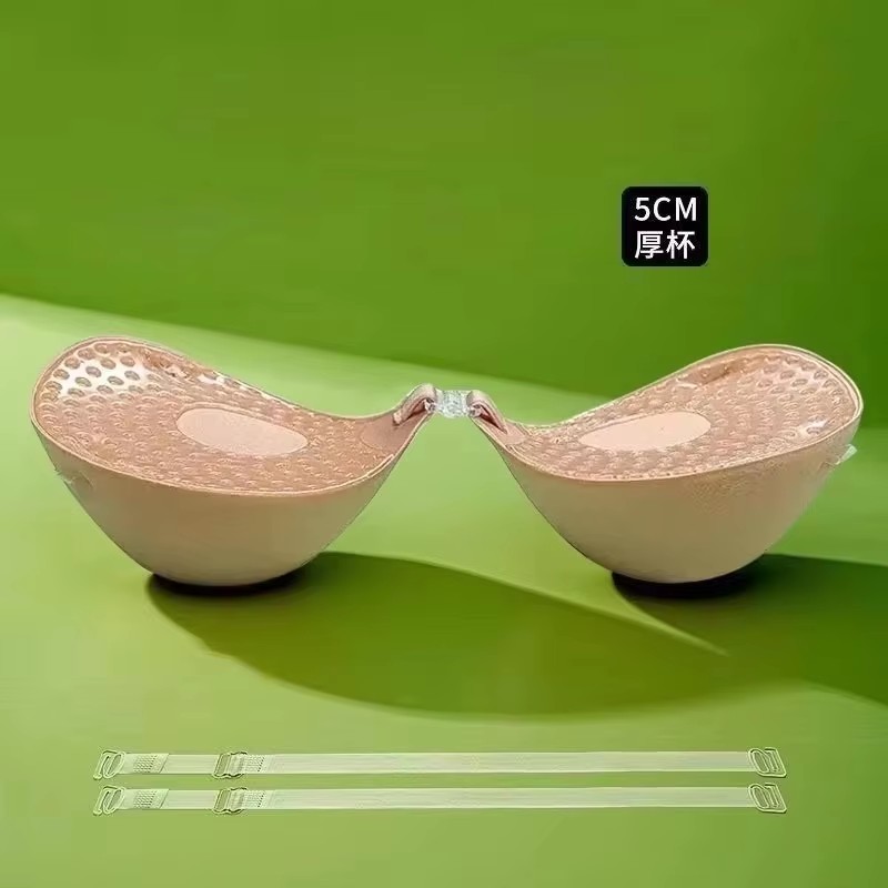 Push Up Bra Padded - 5 سنتيمتر سميكة تنفس لاصق الصدرية