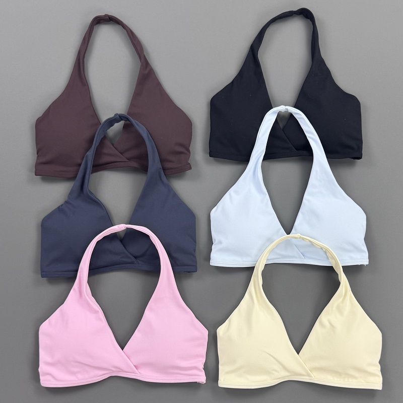 Sports Bra High Impact - بلوزة رياضية نسائية برقبة هالتر، حمالة