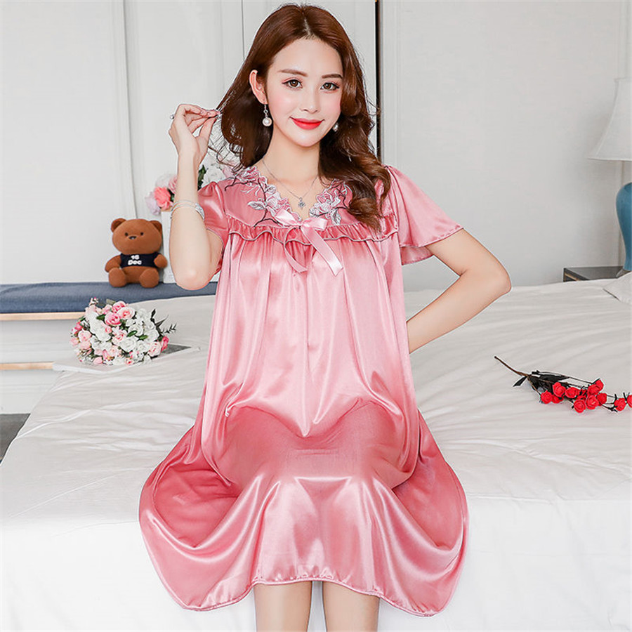 جديد الصيف الجليد ثوب نوم حرير - مراجعة Robe Silk Women وسعره